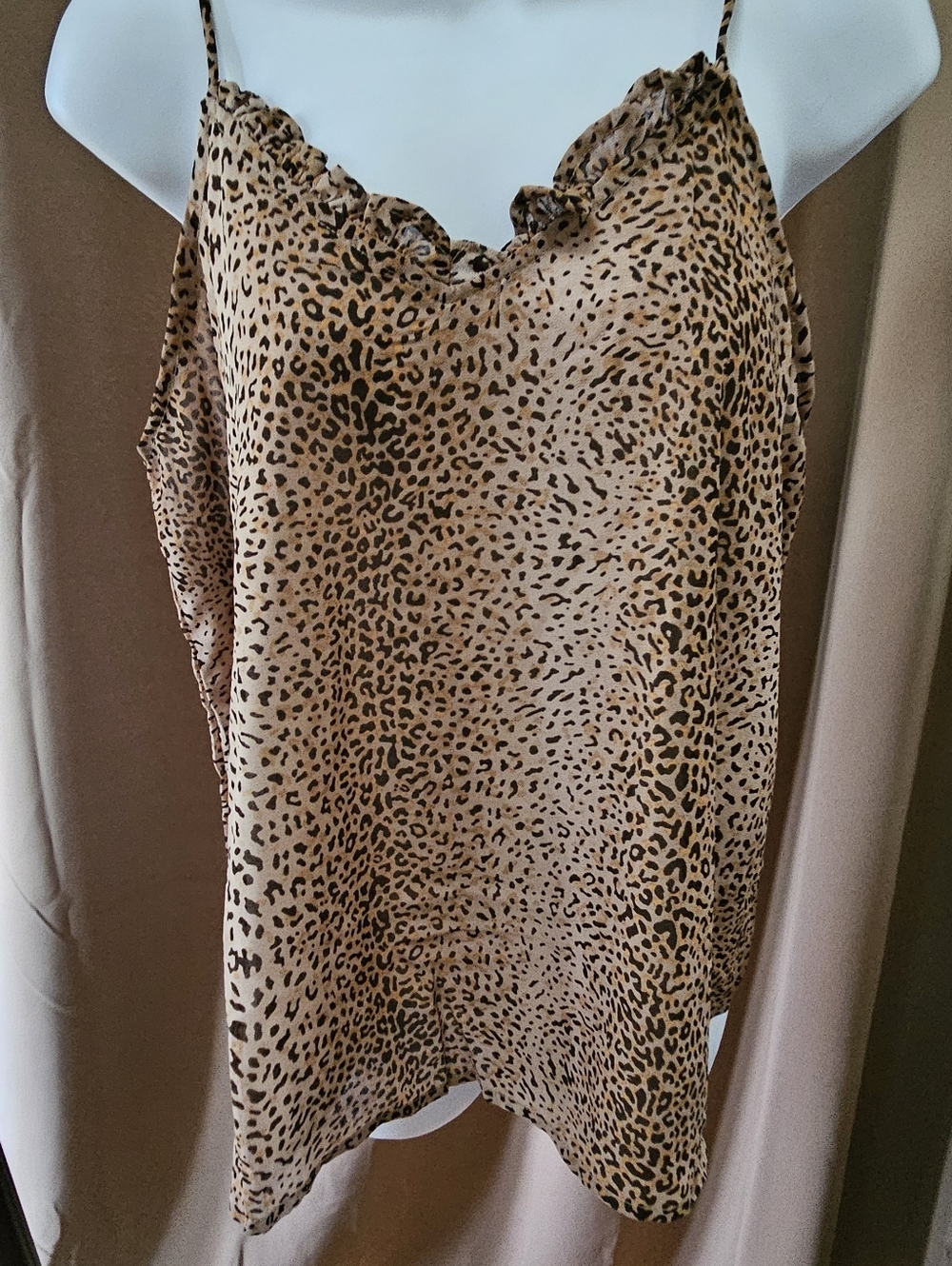 Leopard Cami Top • Spaghetti Straps